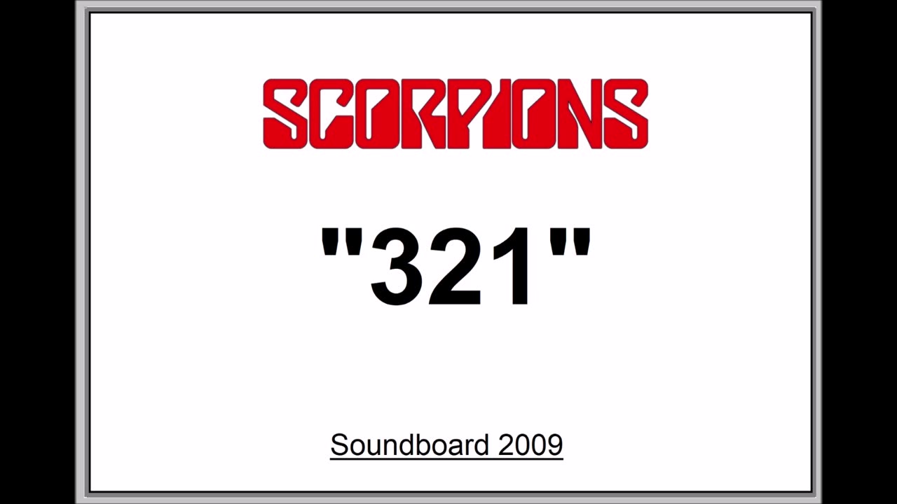 Scorpions - 321 (Live in Gdansk, Poland 2009) FM Broadcast