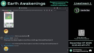 Earth Awakenings - Livestream 1 - #4193 - Live on Rumble/Youtube/X-Twitter/Twitch