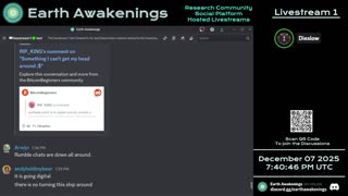 Earth Awakenings - Livestream 1 - #4193 - Live on Rumble/Youtube/X-Twitter/Twitch