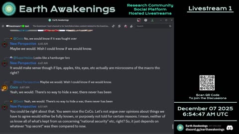 Earth Awakenings - Livestream 1 - #4193 - Live on Rumble/Youtube/X-Twitter/Twitch