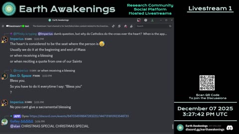 Earth Awakenings - Livestream 1 - #4193 - Live on Rumble/Youtube/X-Twitter/Twitch