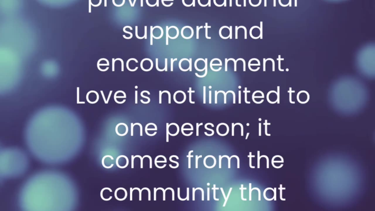 Love Is Bigger Than One Person.