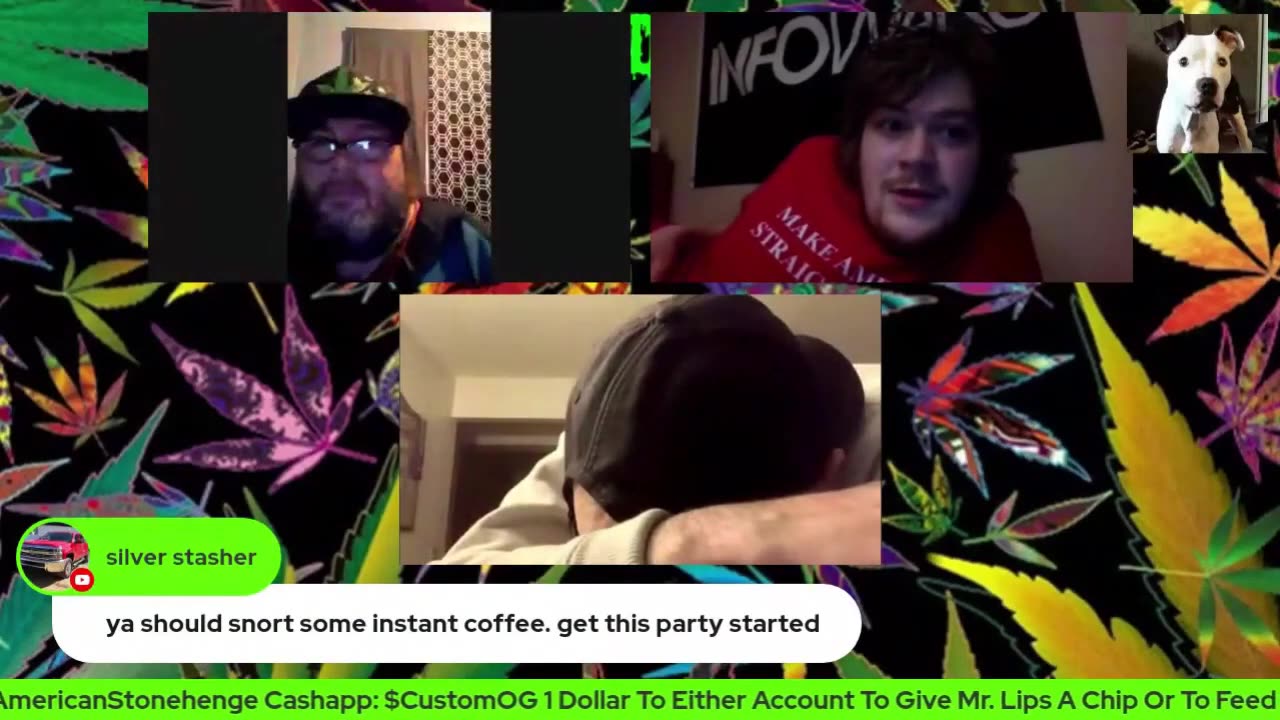 CBD Clouds Passing Out Live Eyes Open & Falls Off His Stool 3-11-23