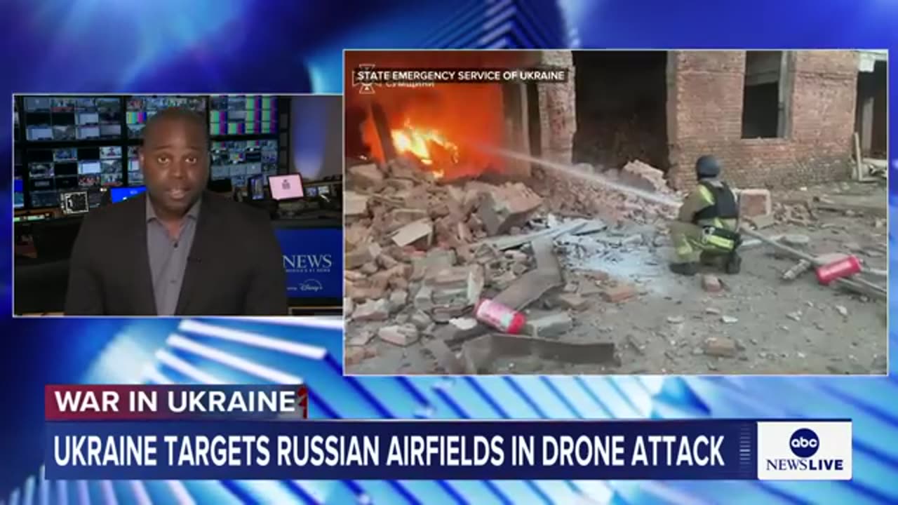 Ukraine targets Russian airfields in drone attack