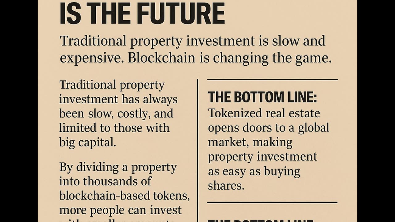 Tokenized Real Estate is the Future