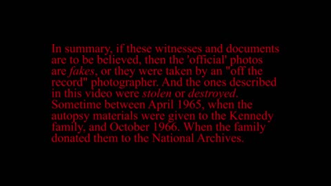 Will O'Halloran montage on The Missing JFK Autopsy Photos