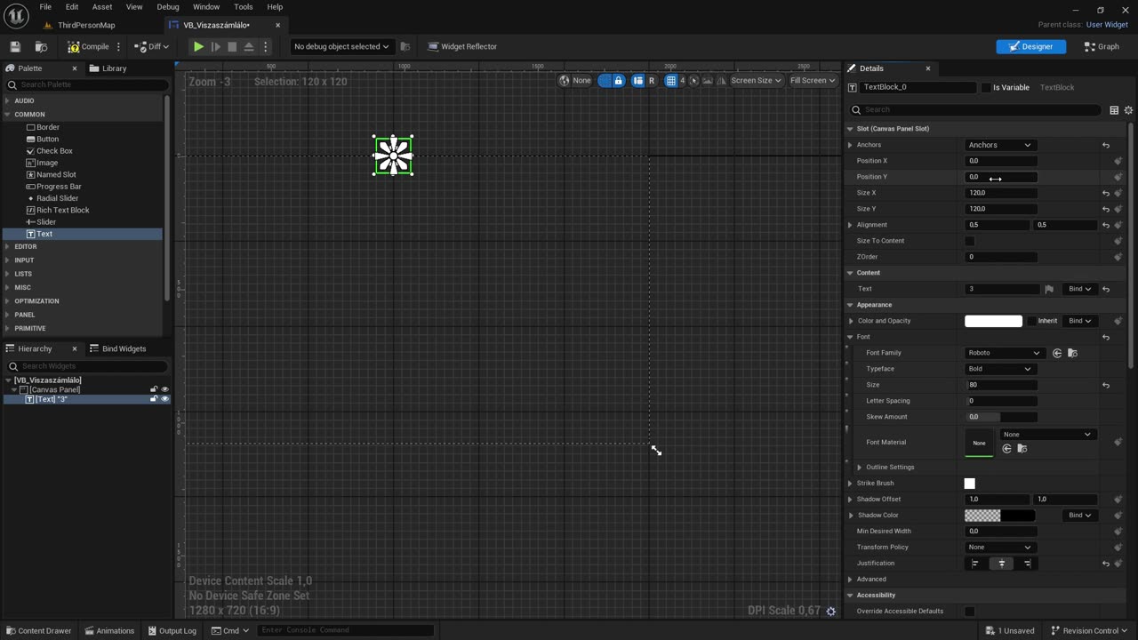 Unreal Engine 5 - Játékindítási Visszaszámlálás