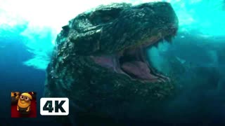 Godzilla vs. Kong (2021) 4K - The Ocean Battle _ Movieclips