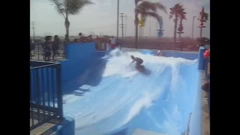 Ryan Sorba, practicing for the beach
