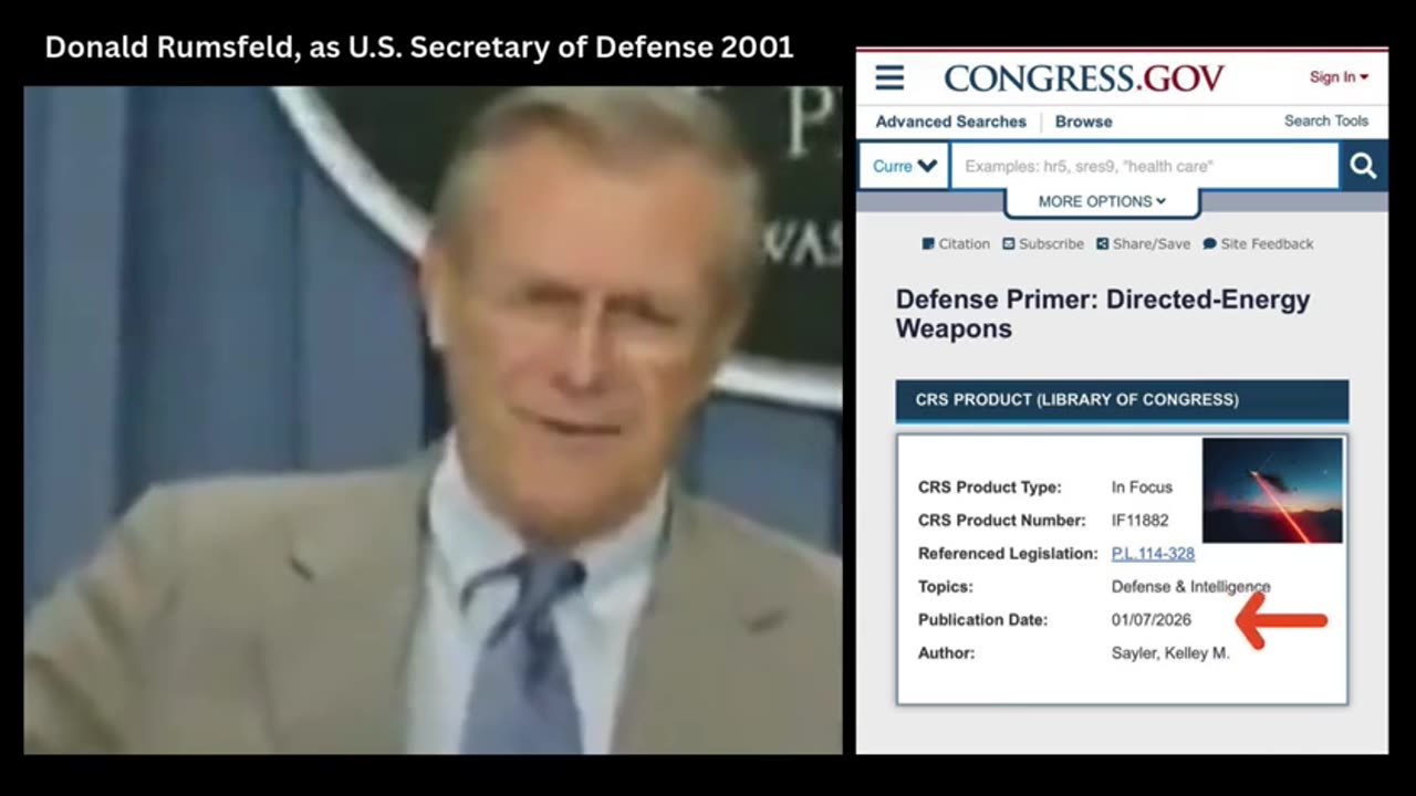 The U.S. government has had directed energy weapons tech for a long time.