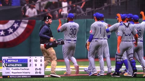 MLB The Show: Kansas City Royals vs Oakland Athletics (S21 ALCS G3) 