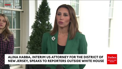 BREAKING NEWS: Alina Habba Speaks To Reporters After Trump Selects Her As Interim U.S. Attorney