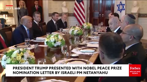 BREAKING: Trump Gets Surprise From Netanyahu When Presented With Nobel Peace Prize Nomination Letter