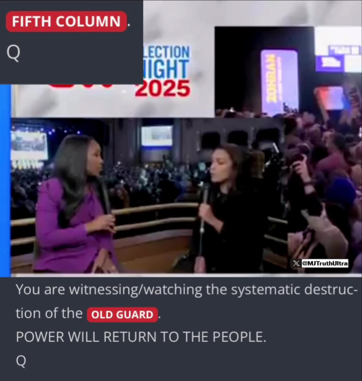 AOC sent a warning to the “Old Guard of the Democrat Party”