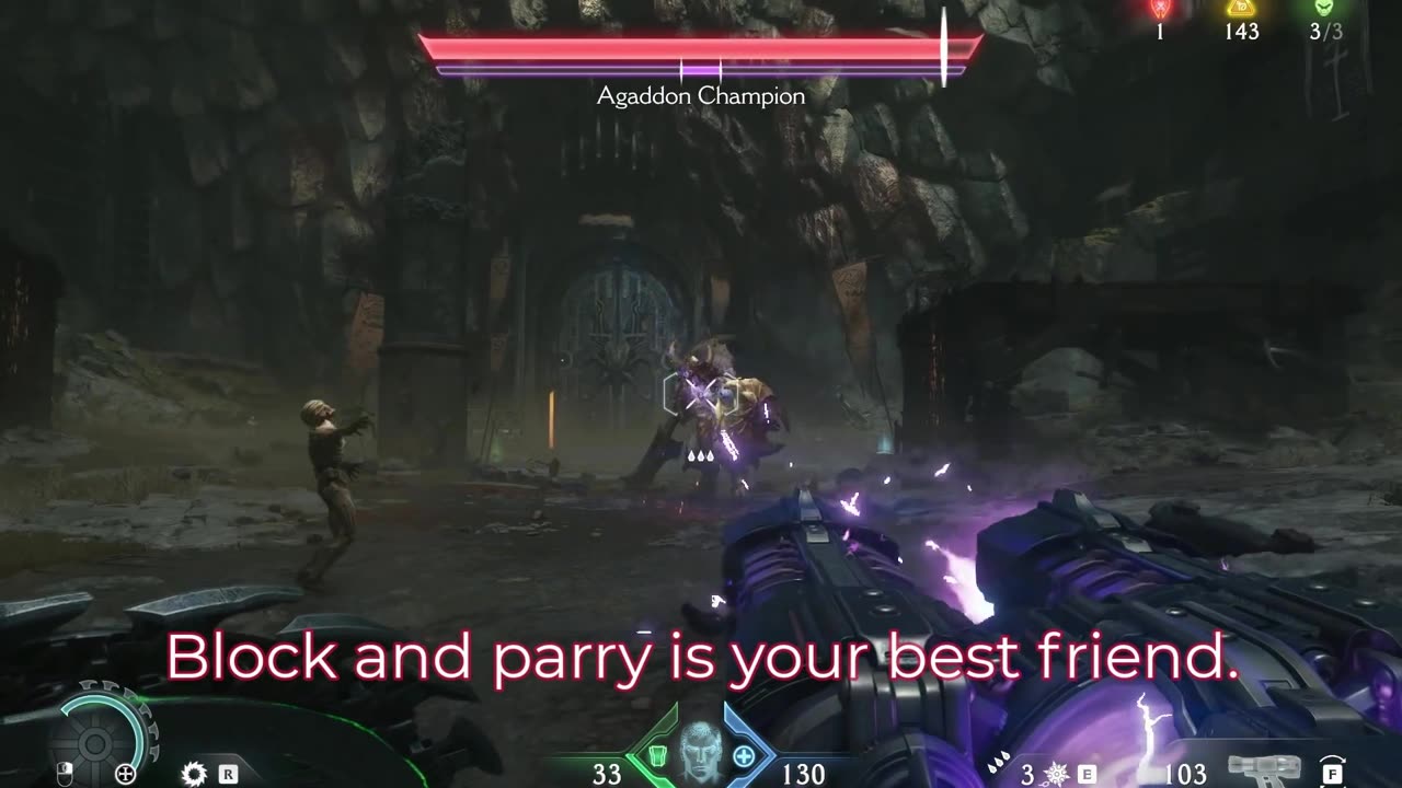 I may have found a way to cheese this dude (Boss Fight - Agaddon Champion)