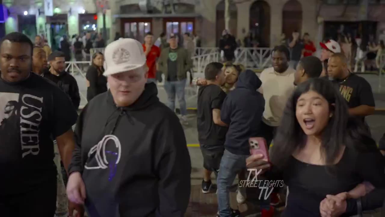 Woman Slammed During Wild Street Fight in Downtown Austin | 6th Street Chaos