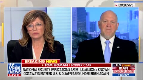 🚩Border Czar Tom Homan on rising concern over Iranian Sleeper Cells in the U.S.