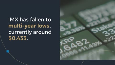 IMX Price Drops to 2-Year Low After 30 Million Tokens Are Sold; All-Time Low in Sight