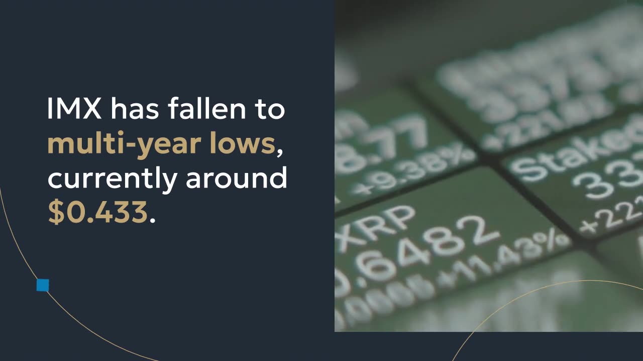 IMX Price Drops to 2-Year Low After 30 Million Tokens Are Sold; All-Time Low in Sight