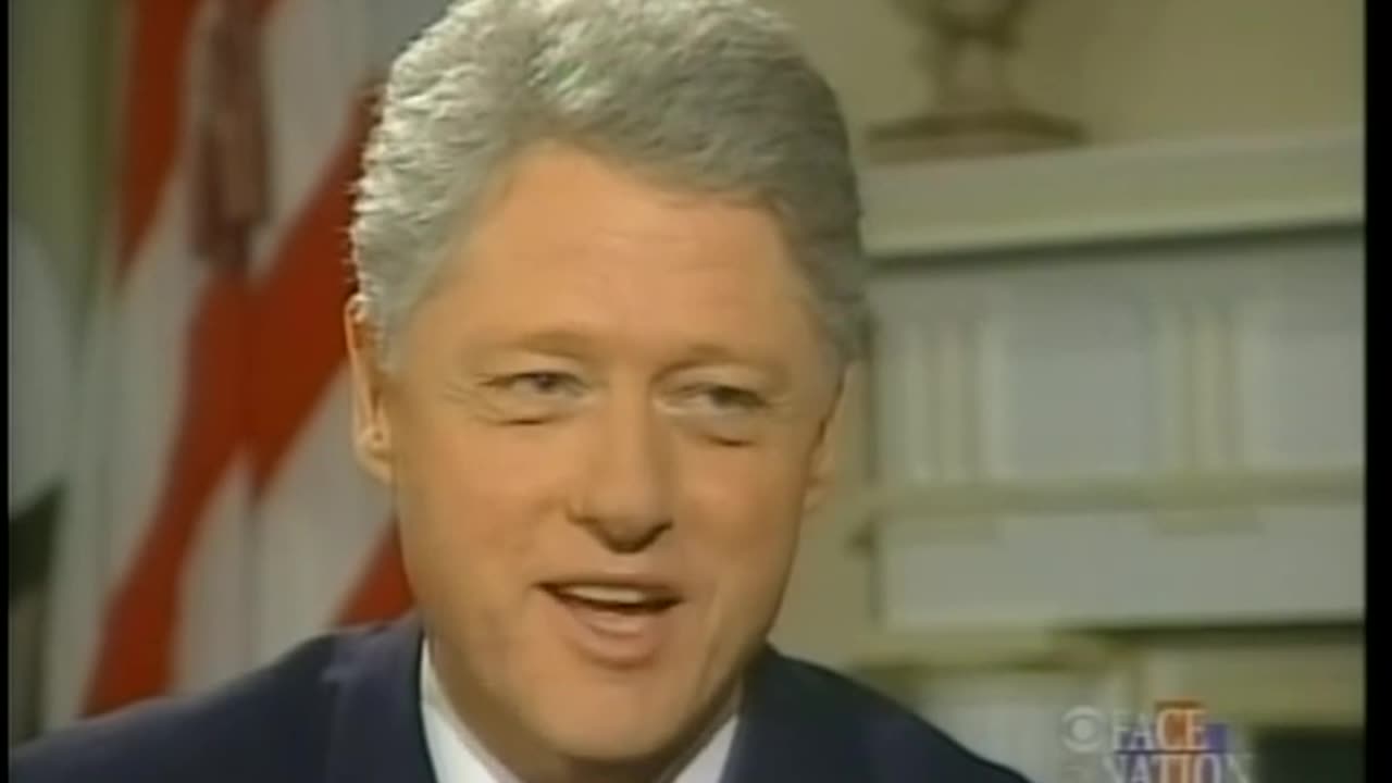 Pres. Clinton discusses Whitewater on Face the Nation