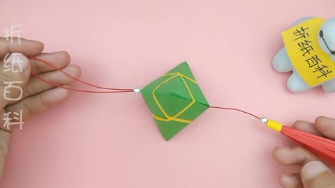 Origami beautiful rice dumpling ornaments, very simple,