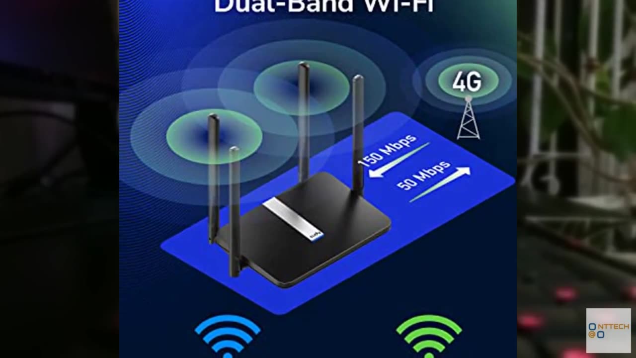 Cudy AC1200 Dual Band Unlocked 4G LTE Modem Router with SIM Card Slot, 1200Mbps