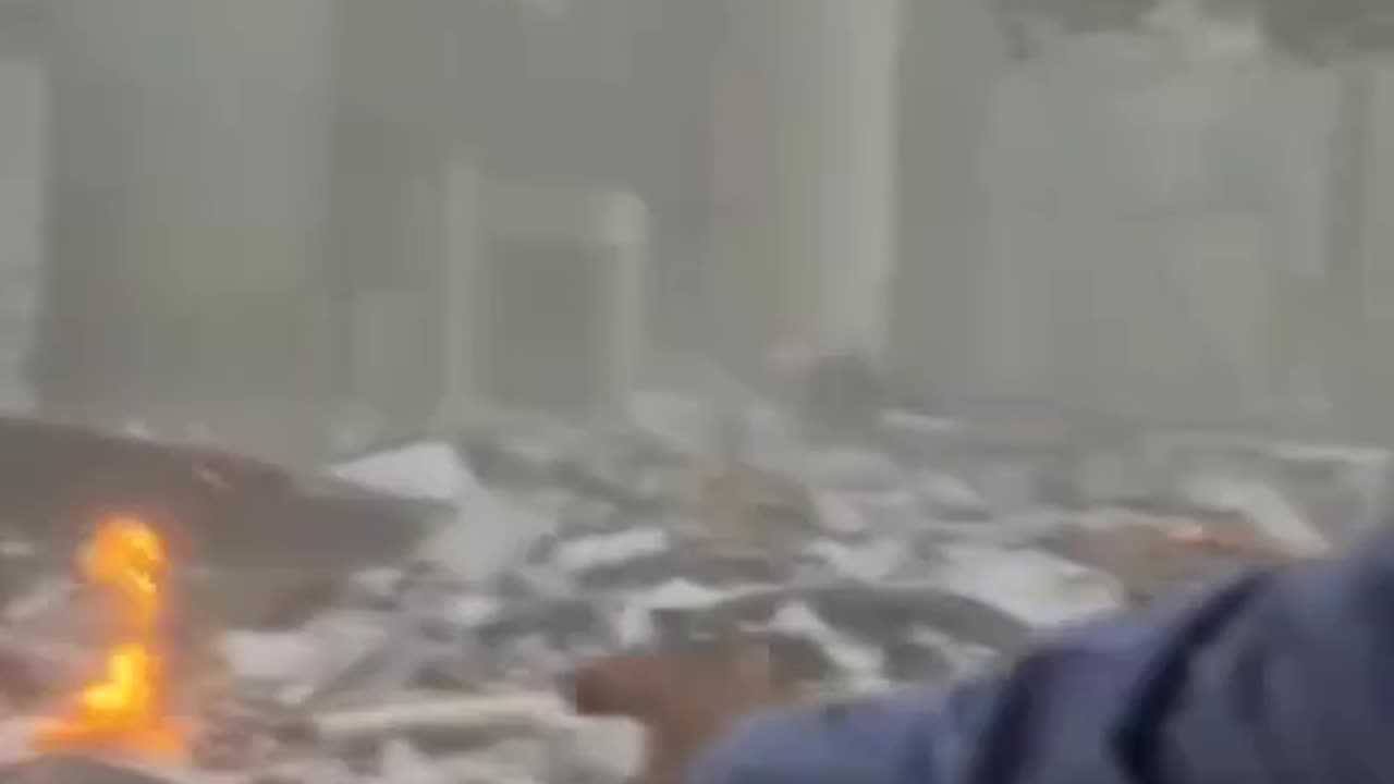BREAKING: Aftermath of the Israeli attack on Iran's state TV building.