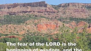 Is the fear of the Lord the beginning of wisdom or knowledge?