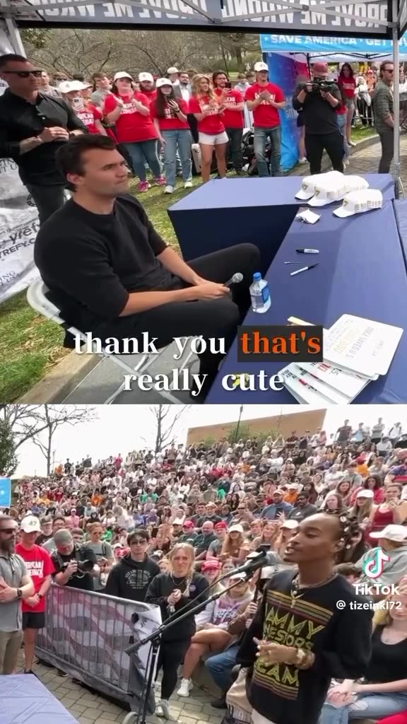 Charlie Kirk debating a black person watch