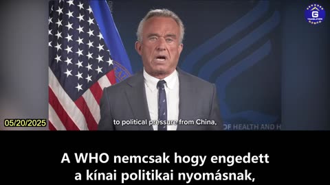 【HU】RFK Jr. bírálja a WHO-t, amiért a COVID miatt Kínába menekült