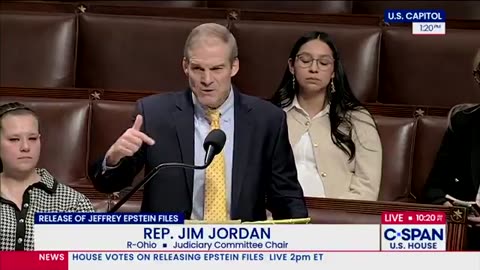 Jim Jordan just went FULL NUKE on the House floor and exposed the Democrats’ latest Epstein charade