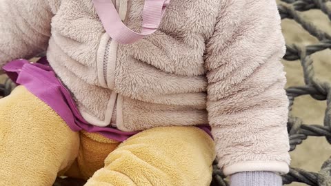 Baby Kayla Tries the Big Swing at School! 😲💕