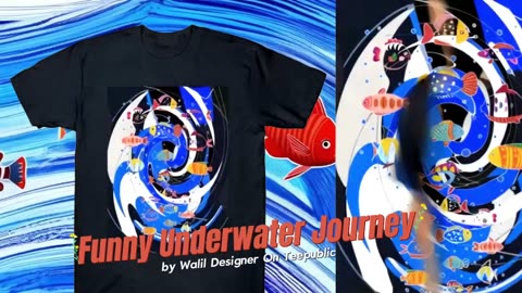 Funny Underwater Journey T-Shirt by Walil Designer on Teepublic