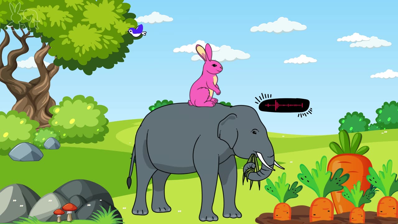 Rabbit and Elephant Carrot Trip Across the Jungle