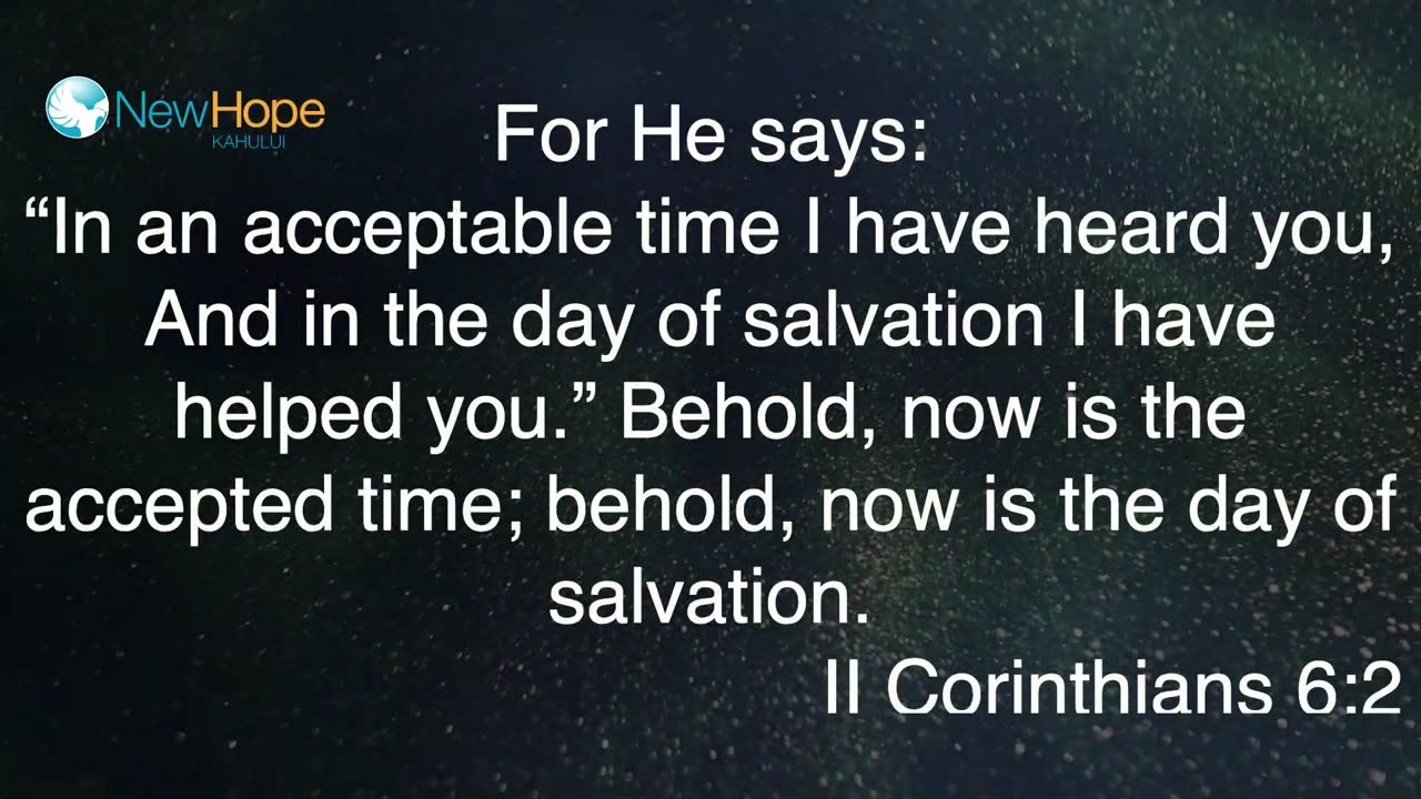 May 28, 2025 Your Appointed Time has Come