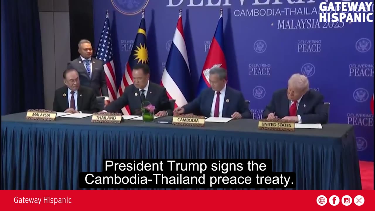 Historic peace between Thailand and Cambodia