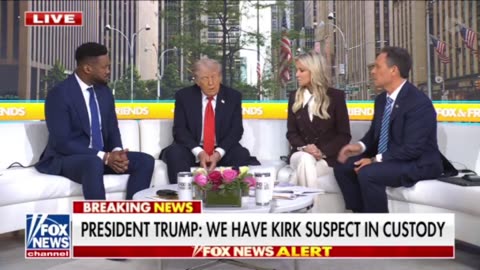 NOW - Trump says Charlie Kirk's assassin is in custody.