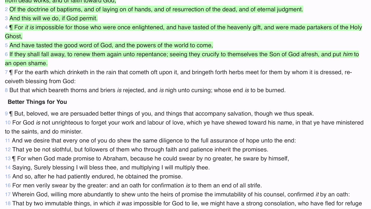 The rest in Hebrews