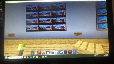 Minecraft Art Gallery in Progress. 7/13/2025.