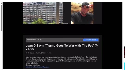 Juan O Savin on the fed and the reset of money