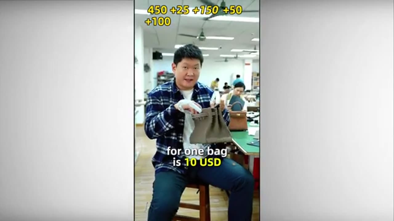 China's saying Birkin production cost?/ Less than your Starbucks, no cap.