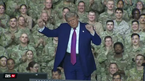 DONALD TRUMP sets Al Udeid Air Base in QATAR on fire with his DANCE