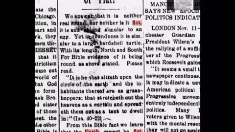 NEWSPAPER ARTICLES ON FLAT EARTH 1800s —1960’s