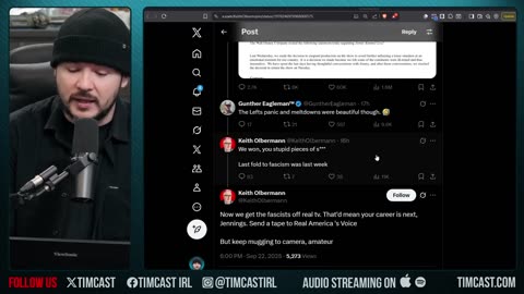 Liberal Threatens To KILL Conservative CNN Commentator Scott Jennings | Tim Pool