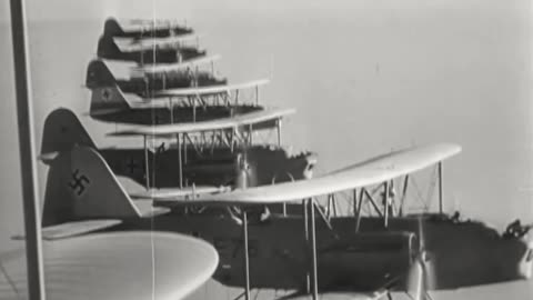 Heinkel He 59 biplane floatplanes on exercise during the late 1930s