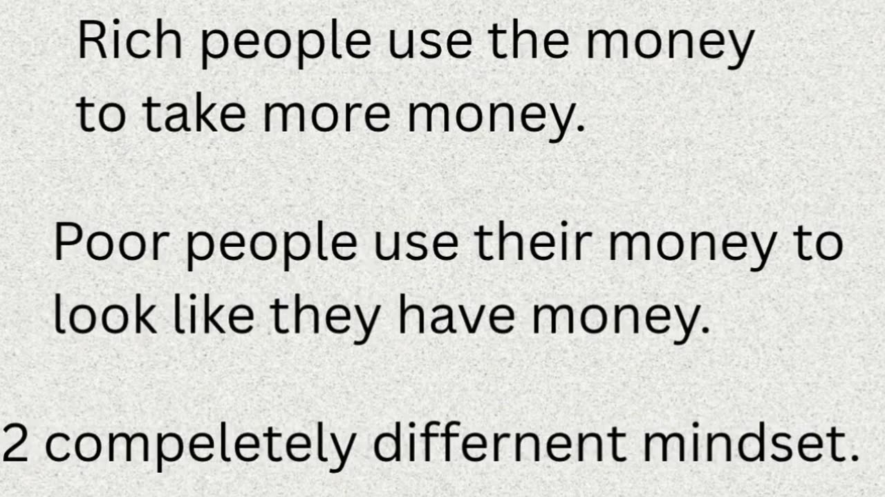 "Rich vs. Poor: A Tale of Two Mindsets"