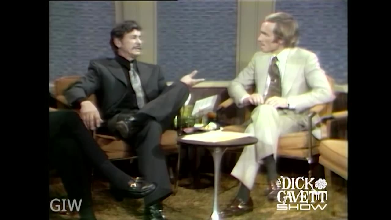 Charles Bronson on a talk show