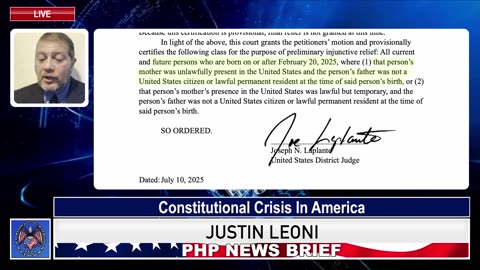 PHP News Brief — 14th Amendment Crisis: Liberals Can’t Have Abortions AND Anchor Babies