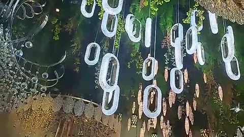 Warm Light Crystal Hanging Decorative Lamp