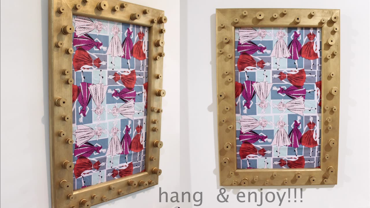 The Making of My Own Vintage Art Frame